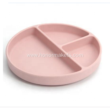 Silicone baby food plate